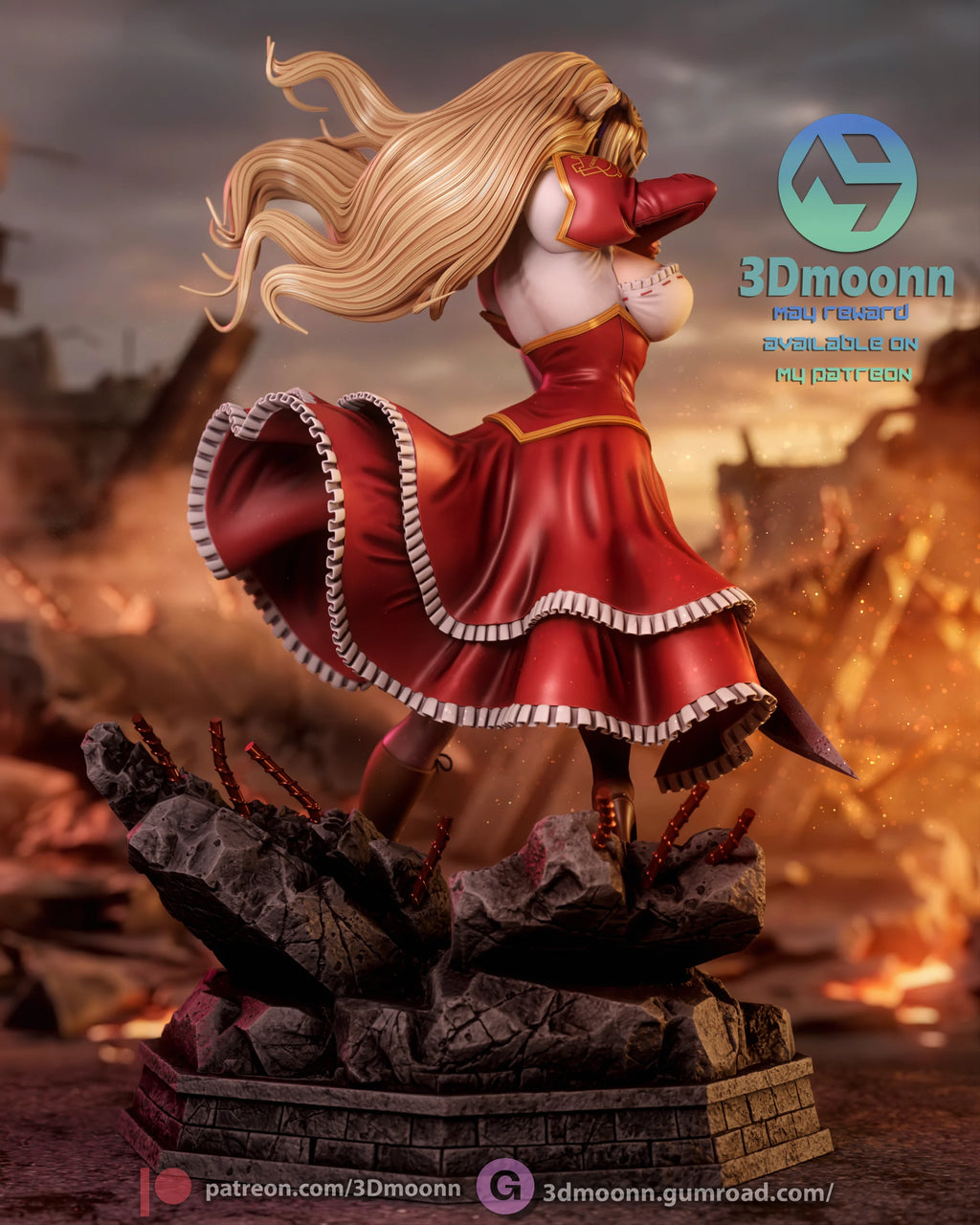 Satellizer El Bridget - Freezing Resin Statue Kit | 3D Moonn