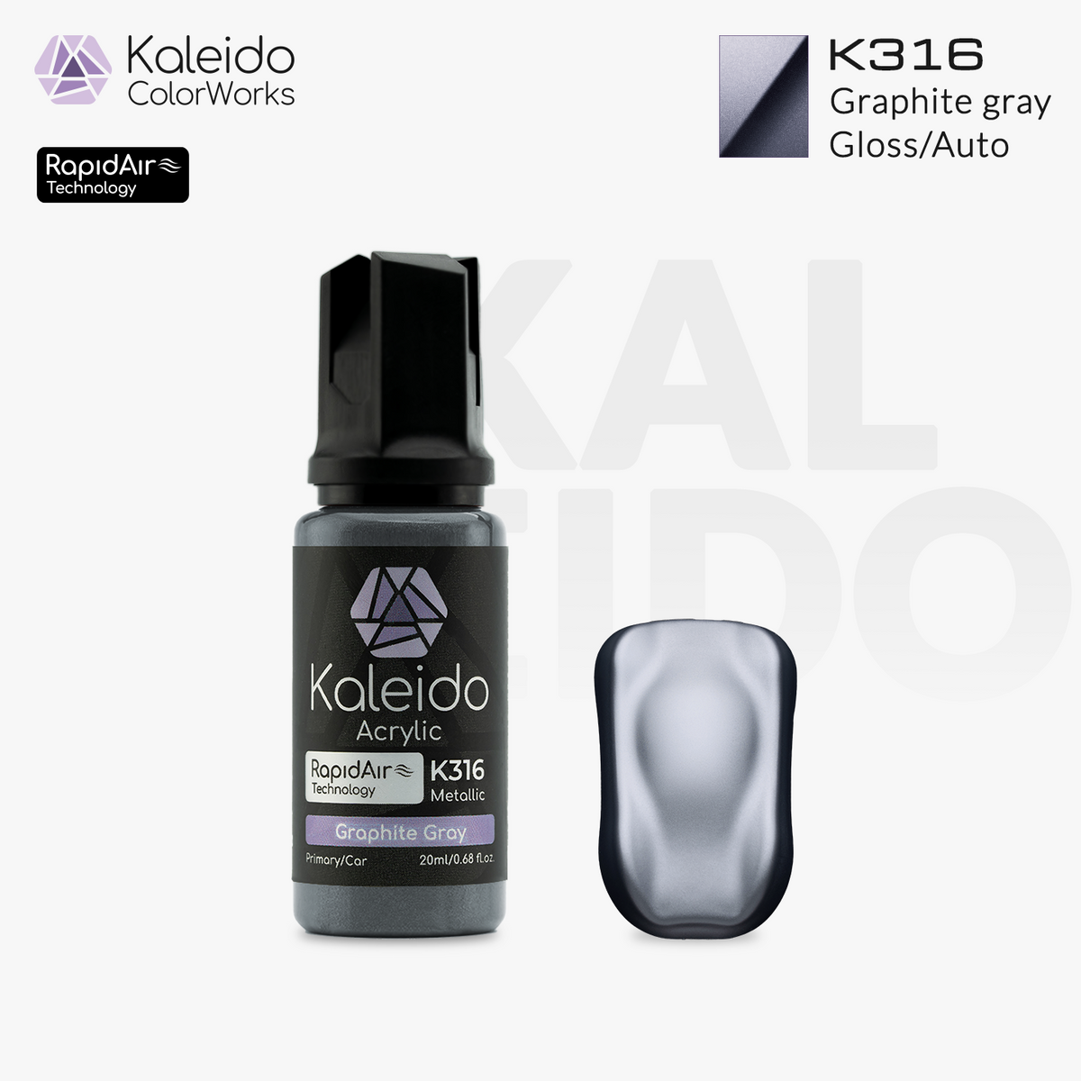 RapidAir Gloss/Pearl Graphite gray - K316