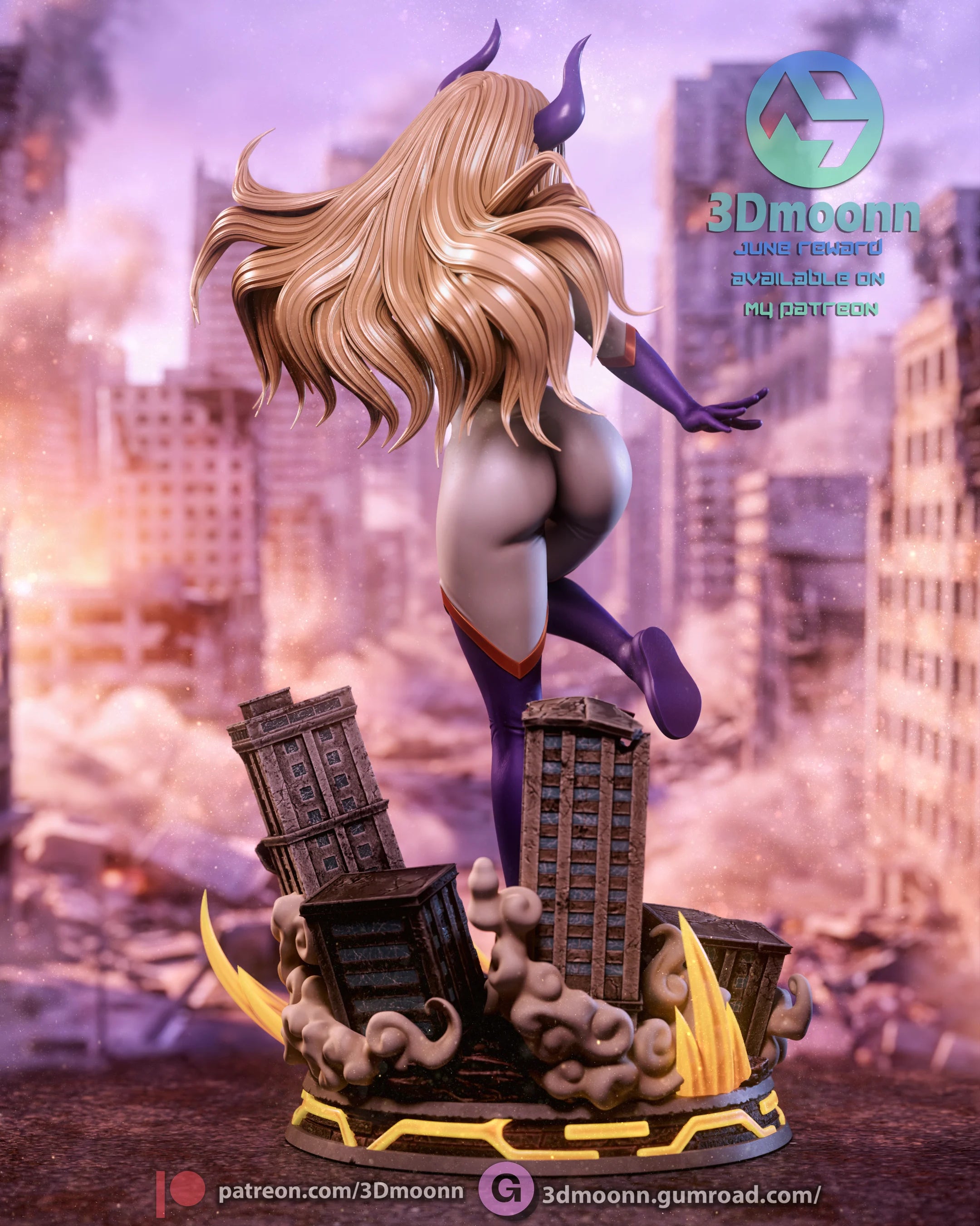 Mt. Lady - Boku no Hero Academia Resin Statue Kit | 3D Moonn
