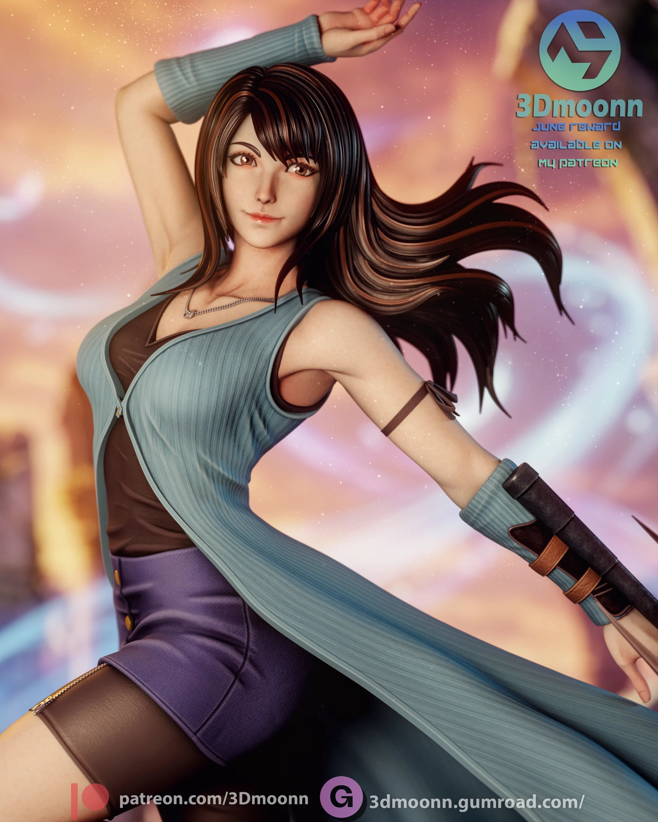 rinoa heartilly - final fantasy Resin Statue Kit | 3D Moonn