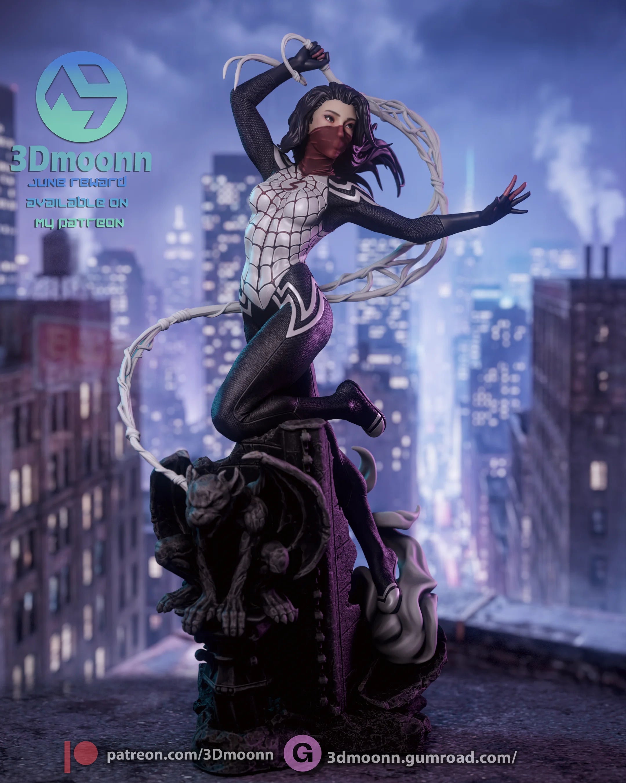silk - Marvel Resin Statue Kit | 3D Moonn