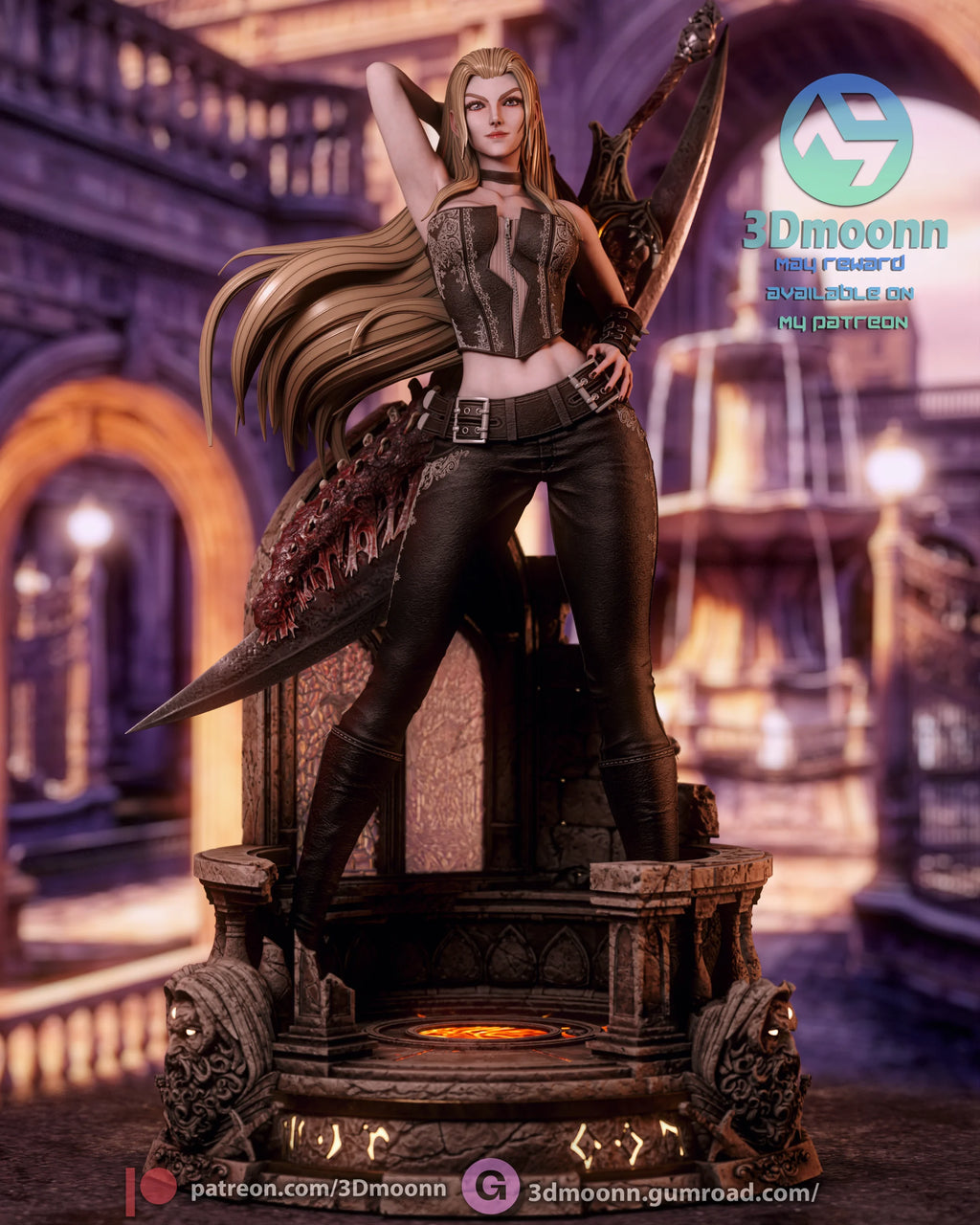 Trish - Devil May Cry Resin Statue Kit | 3D Moonn
