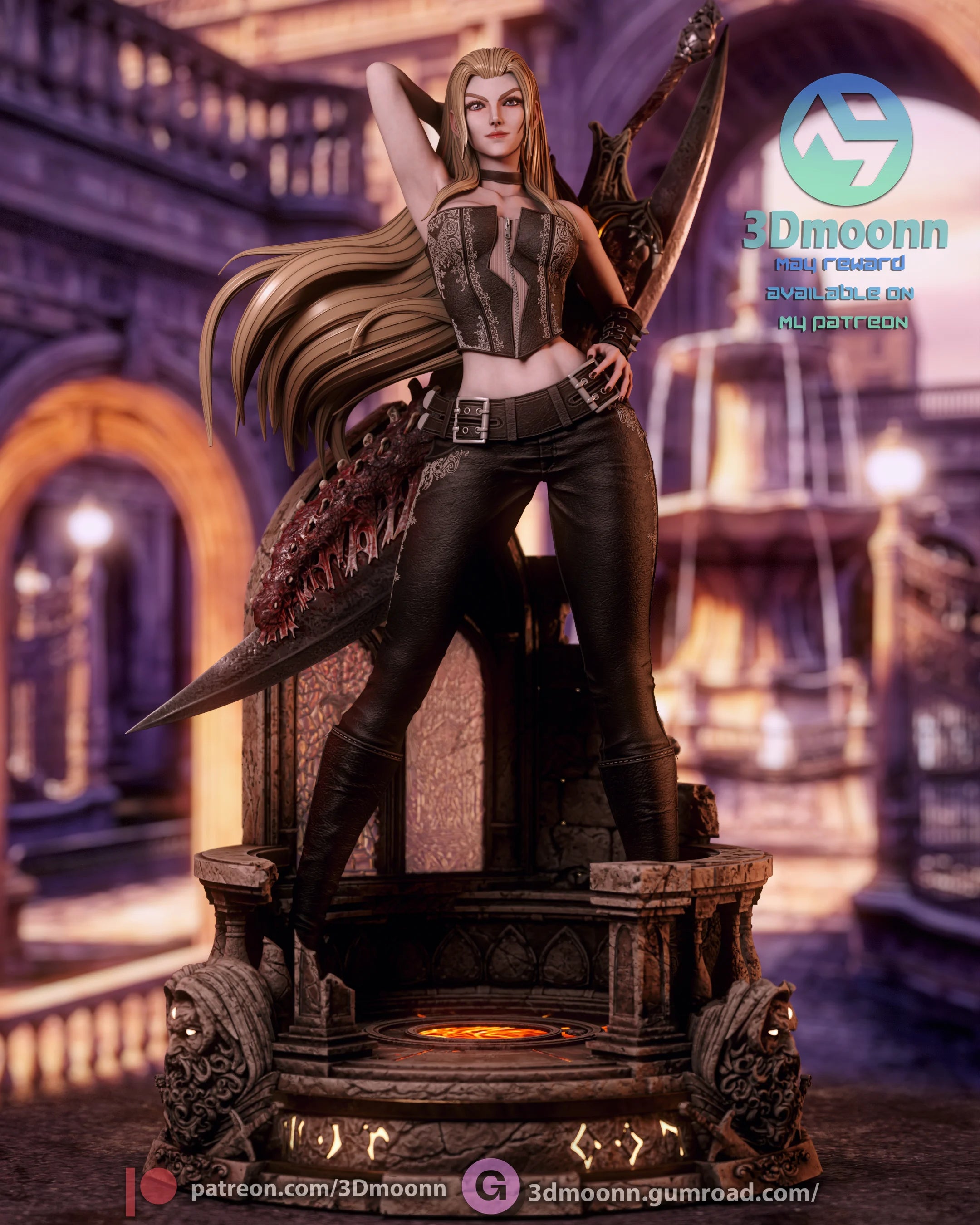 Trish - Devil May Cry Resin Statue Kit | 3D Moonn