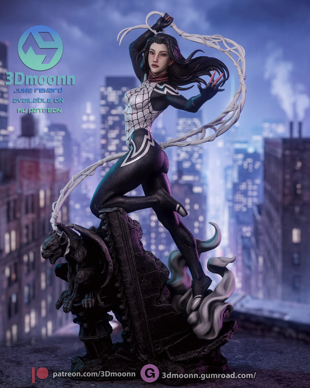 silk - Marvel Resin Statue Kit | 3D Moonn