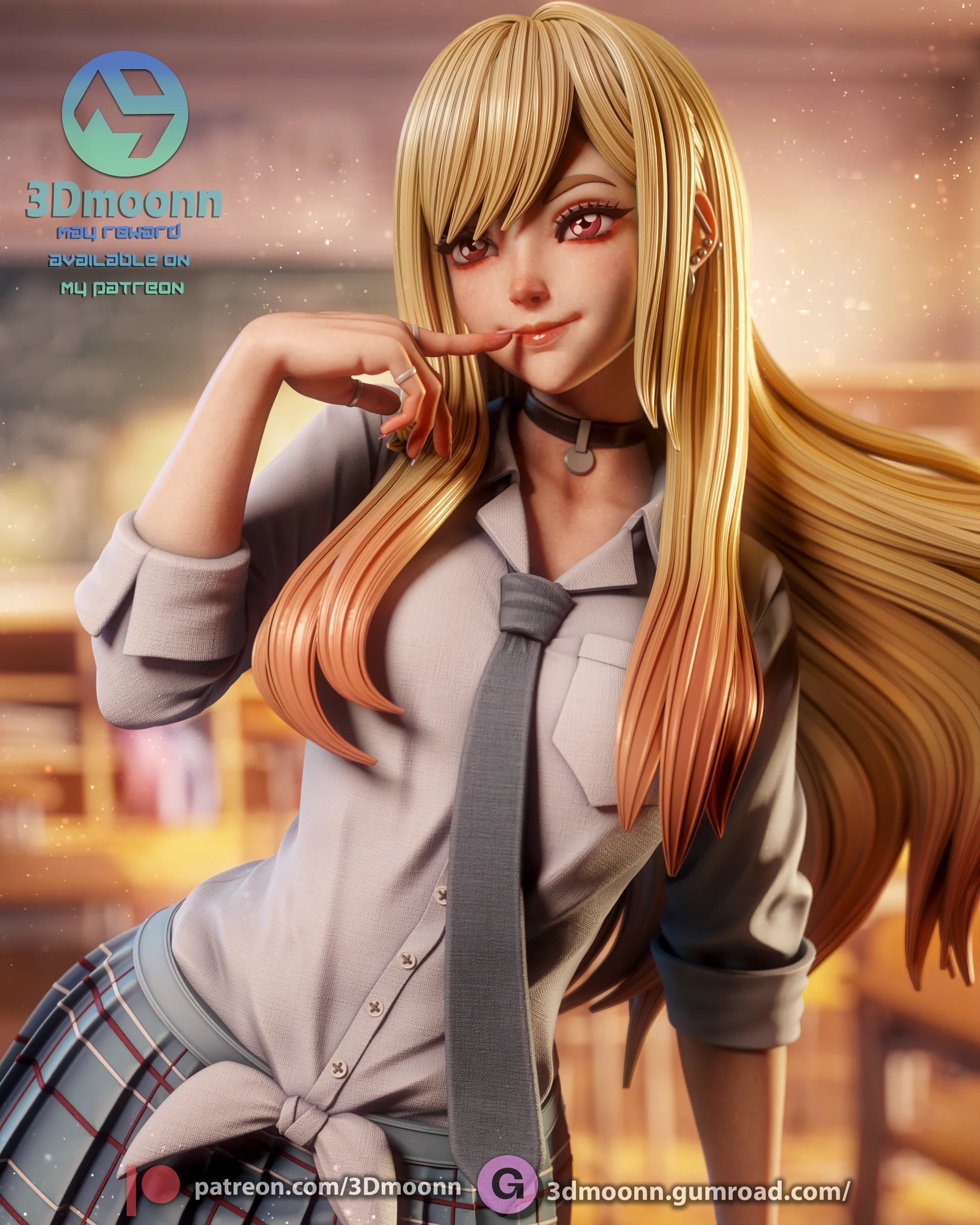 Marin Kitagawa - My Dress-Up Darling Resin Statue Kit | 3D Moonn