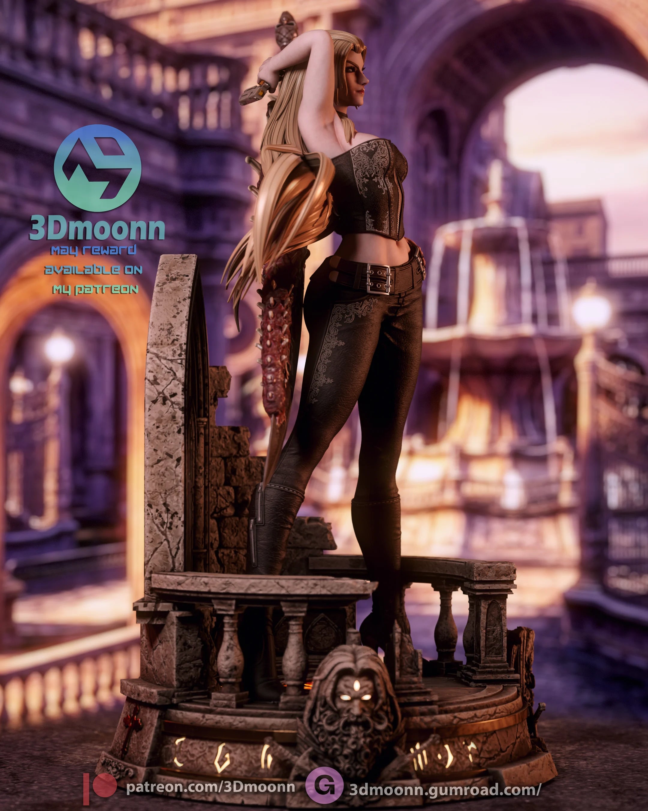 Trish - Devil May Cry Resin Statue Kit | 3D Moonn