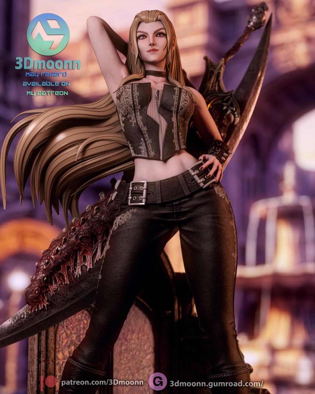 Trish - Devil May Cry Resin Statue Kit | 3D Moonn