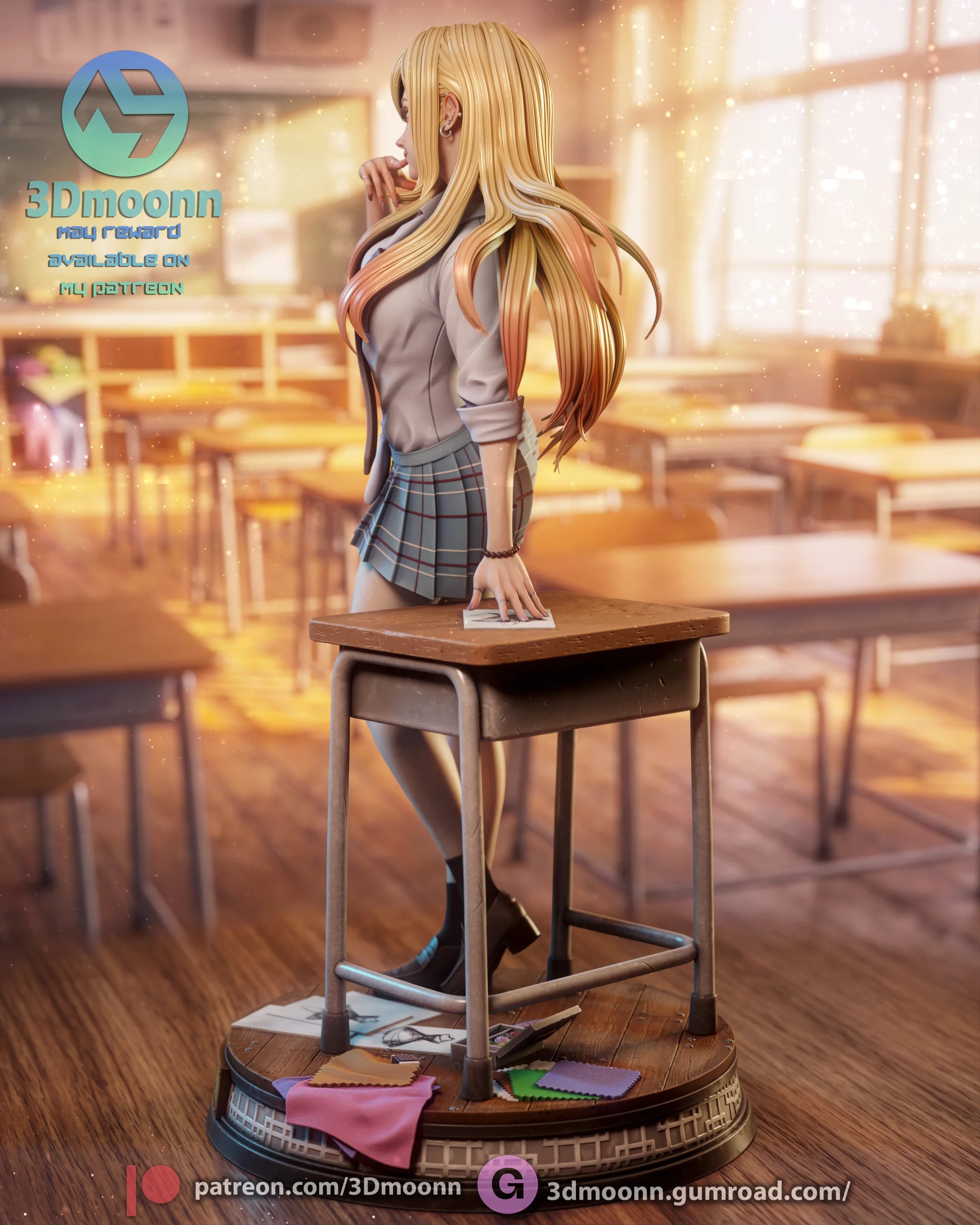 Marin Kitagawa - My Dress-Up Darling Resin Statue Kit | 3D Moonn